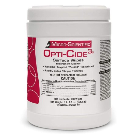Wipes Surface Disinfectant Opti-Cide3® Cleaner P .. .  .  